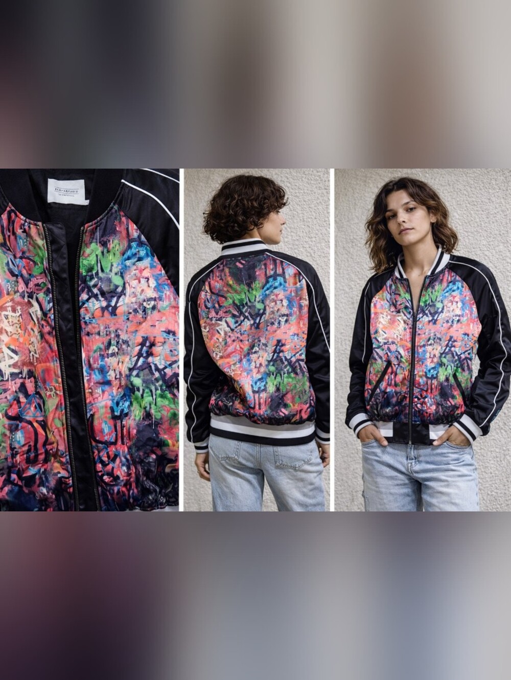 Eleven Paris Graffiti Bomber Jacket – Streetwear Statement Piece